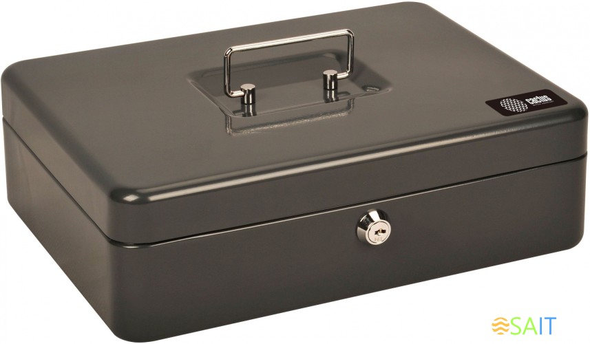 Ящик для денег без номинала Cactus CS-CB-004GY 90x300x240 серый сталь 1.967кг