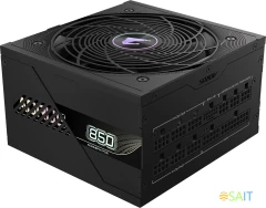 Блок питания Gigabyte ATX 850W Aorus Elite GP-AE850PM PG5 Gen.5 80+ platinum (20+4pin) APFC 120mm fan 8xSATA Cab Manag RTL