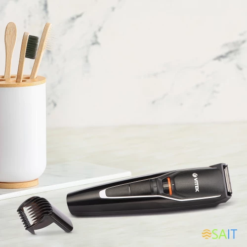 Триммер Vitek VT-2553 черный (насадок в компл:1шт)