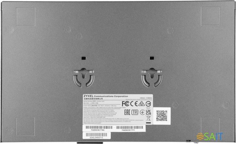 Коммутатор Zyxel GS1350-12HP-EU0101F (L2) 10x1Гбит/с 2SFP 8PoE+ 130W управляемый