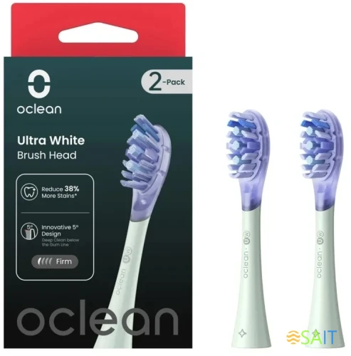 Насадка для зубных щеток Oclean UW01 (упак.:2шт) зеленый