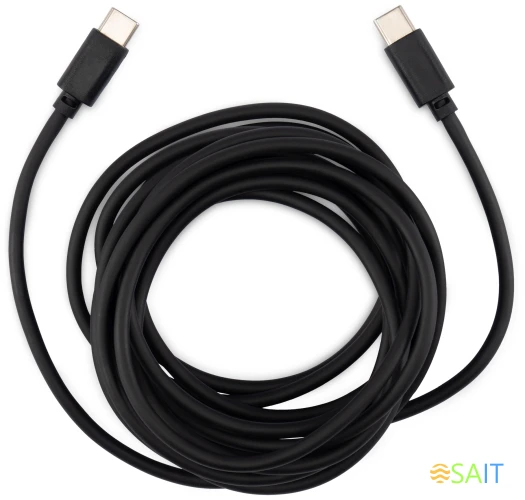 Кабель Buro BU-USB-CC-3M-100W USB Type-C (m)-USB Type-C (m) 3м черный