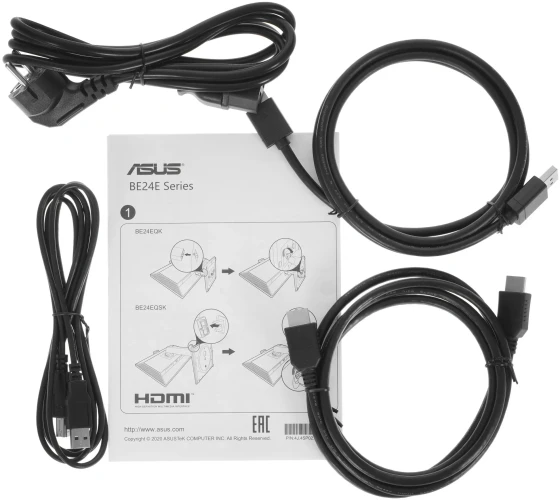 Монитор Asus 23.8" Business BE24EQSK черный IPS LED 16:9 HDMI M/M Cam матовая HAS Piv 1000:1 300cd 178гр/178гр 1920x1080 75Hz VGA DP FHD USB 5.6кг