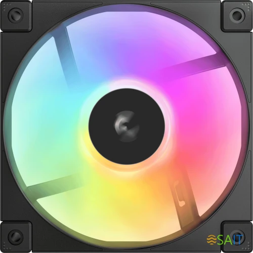 Вентилятор для корпуса Deepcool FD12 ARGB 120х120x25 черный 4-pin 26.9дБ (R-FD12-BKAPN1-G) Ret