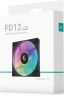 Вентилятор для корпуса Deepcool FD12 ARGB 120х120x25 черный 4-pin 26.9дБ (R-FD12-BKAPN1-G) Ret