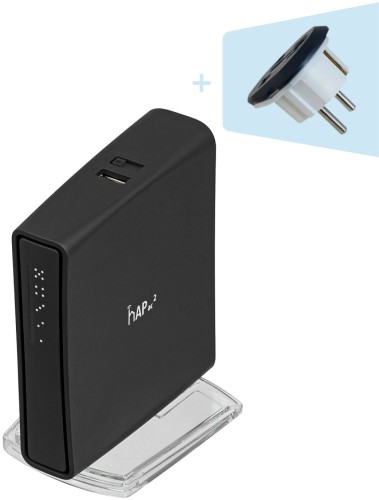 Роутер беспроводной MikroTik hAP ac2 (RBD52G-5HACD2HND-TC) AC1200 10/100/1000BASE-TX/4G ready черный
