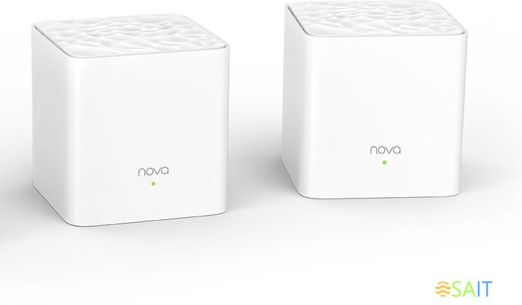 Роутер беспроводной Tenda NOVA MW3 (MW3(2-PACK)) AC1200 10/100BASE-TX белый (упак.:2шт)