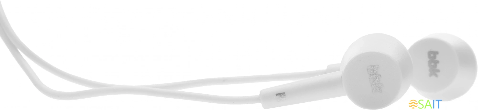 Наушники внутриканальные BBK EP-1002S 1.2м белый проводные в ушной раковине (EP-1002S (W))