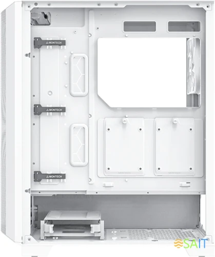 Корпус Montech Sky One Lite белый без БП ATX 5x120mm 5x140mm 2xUSB3.0 audio bott PSU