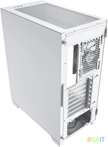 Корпус Montech Sky One Lite белый без БП ATX 5x120mm 5x140mm 2xUSB3.0 audio bott PSU