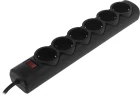 Сетевой фильтр Defender DFS 153 3м (6 розеток) черный (коробка)