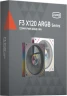 Вентилятор для корпуса PcCooler F3 X120R Reverse ARGB 120х120x25 черный 4-pin 28.4дБ (F3X12R-BKAC-GL) Ret