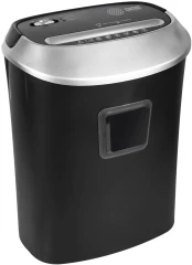 Шредер Cactus CS-SH-P6 черный/серый (секр.P-4) фрагменты 10лист. 21лтр. скрепки скобы пл.карты