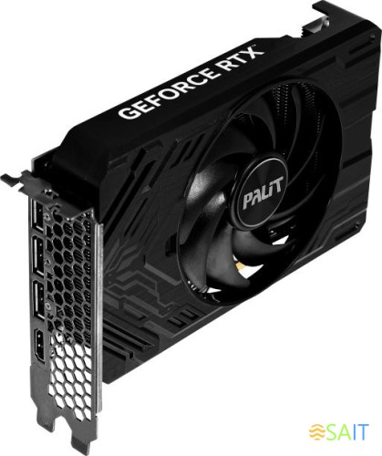 Видеокарта Palit PCI-E 4.0 PA-RTX4060TI STORMX OC NVIDIA GeForce RTX 4060TI 8Gb 128bit GDDR6 2310/18000 HDMIx1 DPx3 HDCP Ret