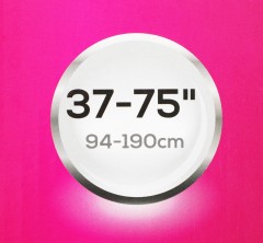 Кронштейн для телевизора Ultramounts UM834T черный 37"-75" макс.35кг настенный наклон