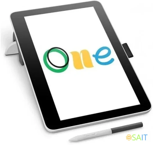 Графический планшет-монитор Wacom One 13 Touch LED USB Type-C белый