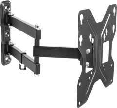 Кронштейн для телевизора Ultramounts UM900 черный 23"-43" макс.30кг настенный поворотно-выдвижной и наклонный