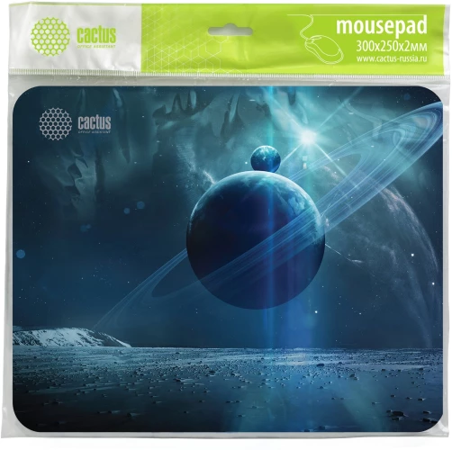 Коврик для мыши Cactus Saturn рисунок 300x250x2мм (CS-MPC-P03M)