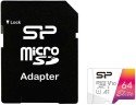 Флеш карта microSDXC 64GB Silicon Power SP064GBSTXBV1V20SP Elite + adapter
