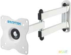 Кронштейн для телевизора Kromax DIX-15W белый 15"-28" макс.30кг настенный поворот и наклон