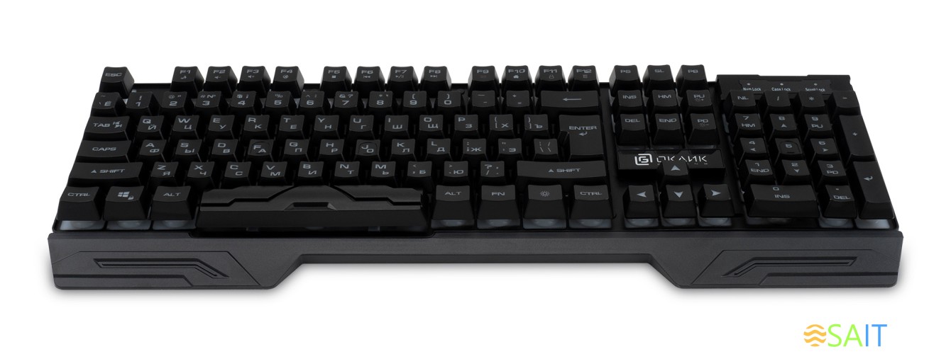 Клавиатура Оклик 709G черный USB for gamer LED (1788144)