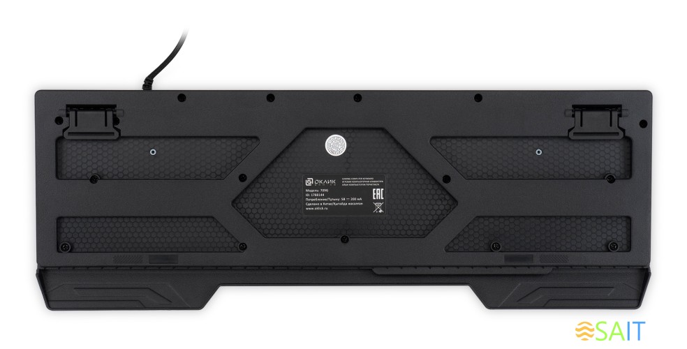 Клавиатура Оклик 709G черный USB for gamer LED (1788144)