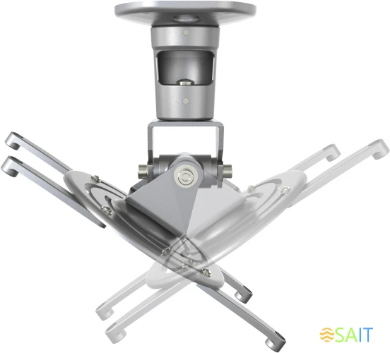 Кронштейн для проектора Cactus CS-VM-PR01-AL серебристый макс.10кг потолочный поворот и наклон