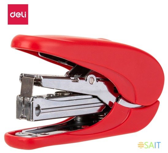 Комплект степлер+скобы Deli E0365 Essential N10 (10листов) снижение усилия ассорти 50скоб коробка