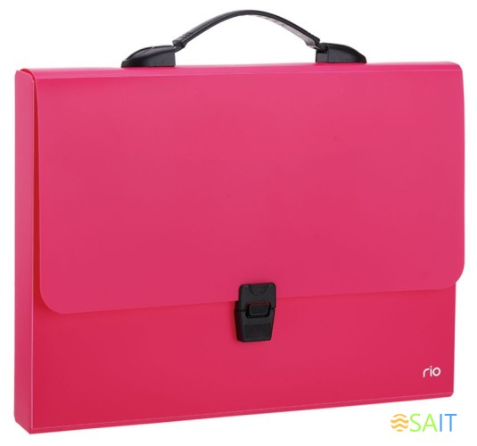 Папка-портфель Deli Rio EB50002 1 отдел. A4 полипропилен 0.7мм ассорти