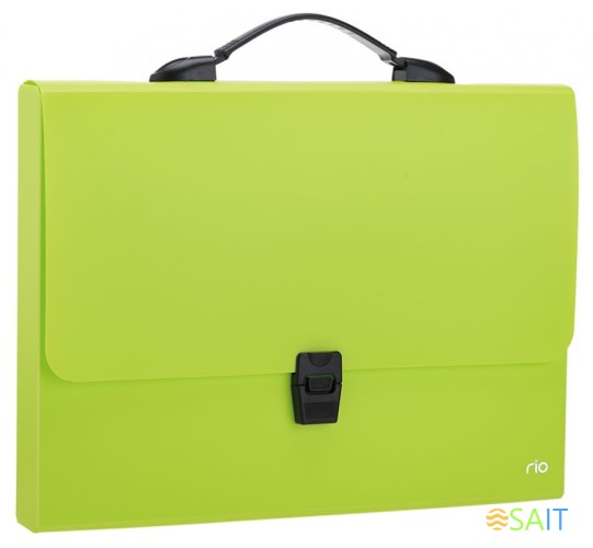 Папка-портфель Deli Rio EB50002 1 отдел. A4 полипропилен 0.7мм ассорти