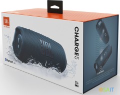 Колонка порт. JBL Charge 5 синий 40W 2.0 BT 15м 7500mAh (без.бат) (JBLCHARGE5BLU)