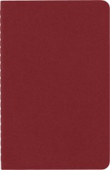 Блокнот Moleskine CAHIER JOURNAL CH111 Pocket 90x140мм обложка картон 64стр. линейка клюквенный (3шт)