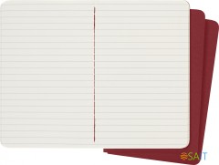 Блокнот Moleskine CAHIER JOURNAL CH111 Pocket 90x140мм обложка картон 64стр. линейка клюквенный (3шт)