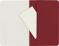 Блокнот Moleskine CAHIER JOURNAL CH111 Pocket 90x140мм обложка картон 64стр. линейка клюквенный (3шт)