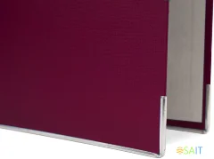 Папка-регистратор Silwerhof A4 50мм ПВХ/бумага бордовый мет.окант. сборная (упак.:2шт)