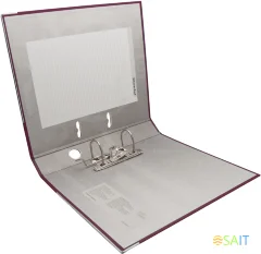 Папка-регистратор Silwerhof A4 50мм ПВХ/бумага бордовый мет.окант. сборная (упак.:2шт)