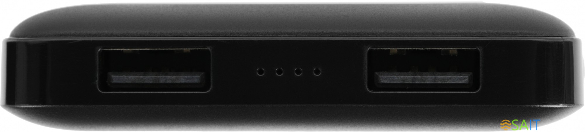 Мобильный аккумулятор Solove 001M+ 10000mAh QC3.0 10.5W 2.1A 2xUSB-A черный (001M+ BLACK RUS)