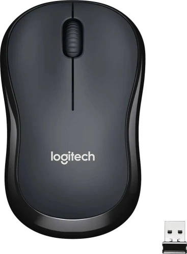 Мышь Logitech Silent M221 черный оптическая 1000dpi silent беспров. USB для ноутбука 3but (910-006510/910-004882)