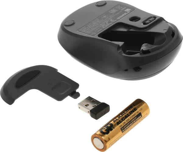 Мышь Logitech Silent M221 черный оптическая 1000dpi silent беспров. USB для ноутбука 3but (910-006510/910-004882)