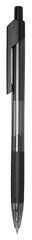Ручка шариков. автоматическая Deli Arrow EQ01920 прозрачный/черный d=0.7мм черн. черн. резин. манжета