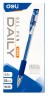 Ручка гелев. Deli Daily E6600SBlue прозрачный d=0.5мм син. черн. резин. манжета