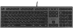 Клавиатура A4Tech Fstyler FX60H серый USB slim LED (FX60H GREY/WHITE)