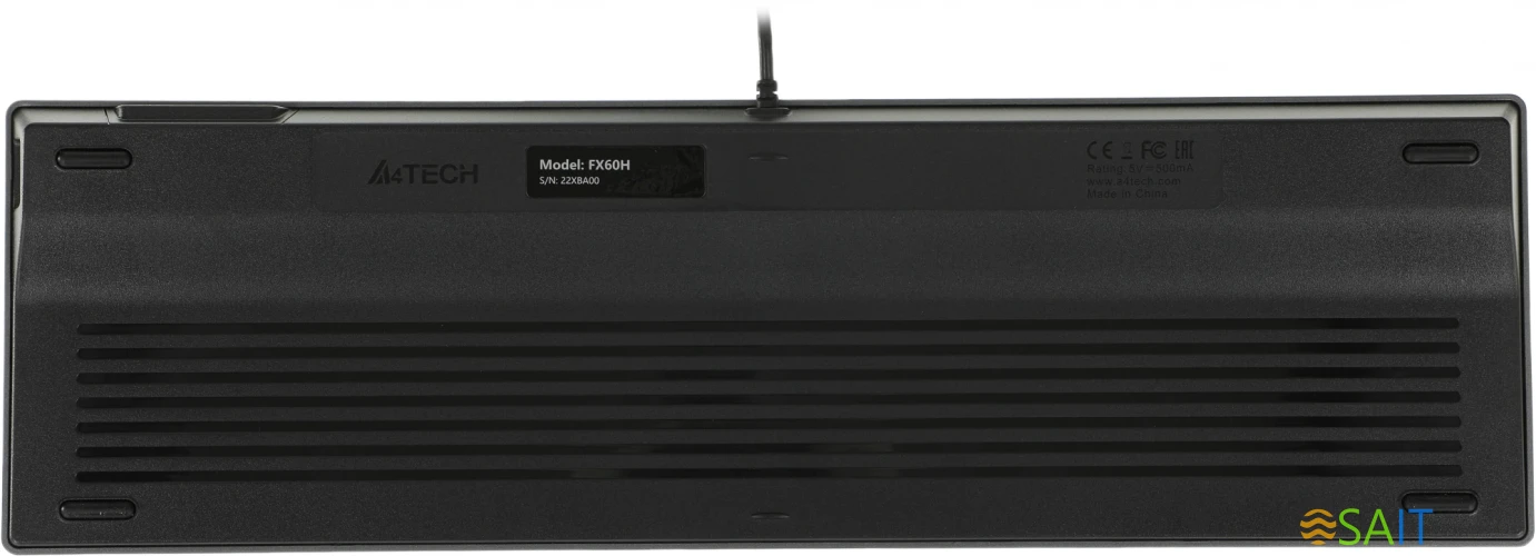 Клавиатура A4Tech Fstyler FX60H серый USB slim LED (FX60H GREY/WHITE)