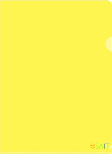 Папка-уголок Бюрократ -EE310/1YEL A4 пластик 0.15мм желтый