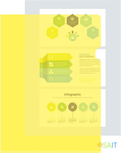 Папка-уголок Бюрократ -EE310/1YEL A4 пластик 0.15мм желтый
