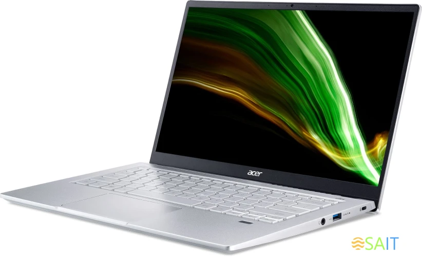 Ноутбук Acer Swift 3 SF314-43 Ryzen 7 5700U 16Gb SSD512Gb AMD Radeon 14" IPS FHD (1920x1080) noOS silver WiFi BT Cam (NX.AB1ER.011)