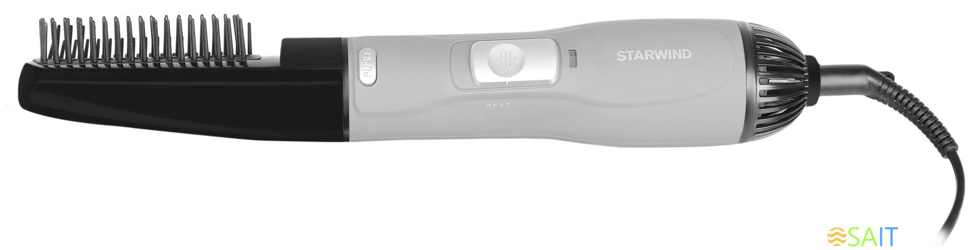 Фен-щетка Starwind SHB 6050 800Вт серый/черный