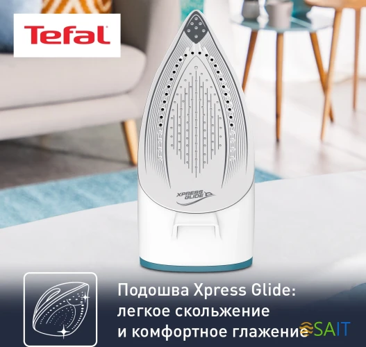 Парогенератор Tefal SV6115E0 2200Вт бирюзовый/белый