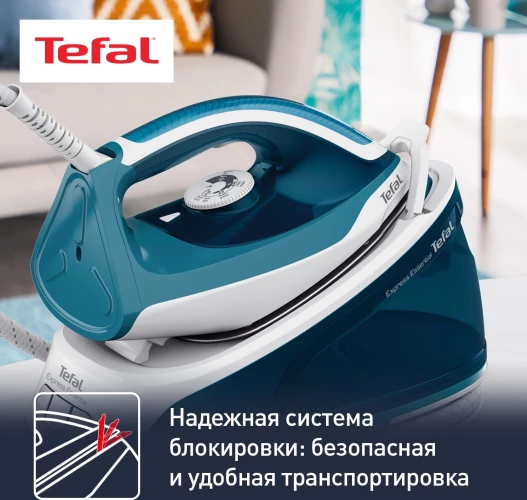 Парогенератор Tefal SV6115E0 2200Вт бирюзовый/белый