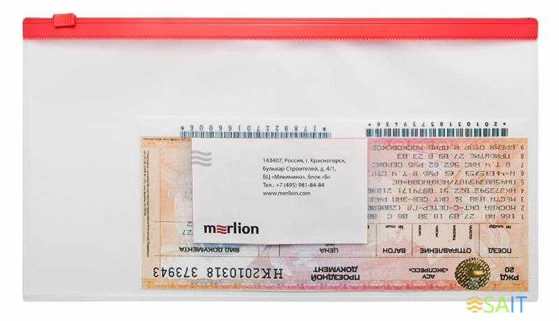 Папка на молнии ZIP Бюрократ -BPM6AYEL полипропилен 0.15мм карм.для визит. цвет молнии желтый Travel формат